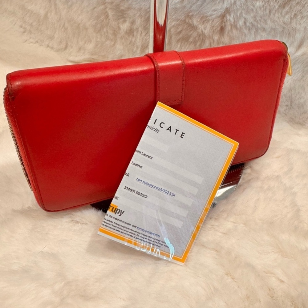 Saint laurent vintage pink calfskin continental wallet - Picture 6 of 15